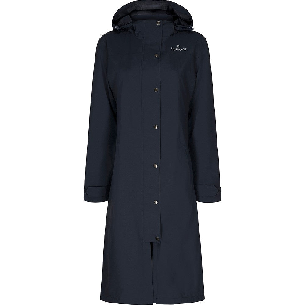 Equipage Heaven lang regnfrakke, navy 1