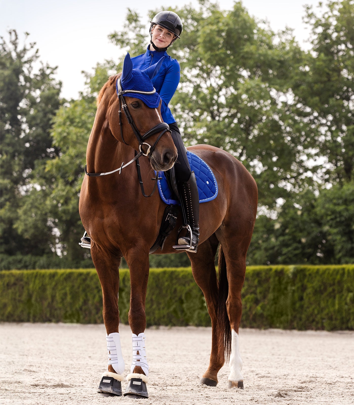 Waldhausen Fly Veil Basic, safirblå, Fuldt 3
