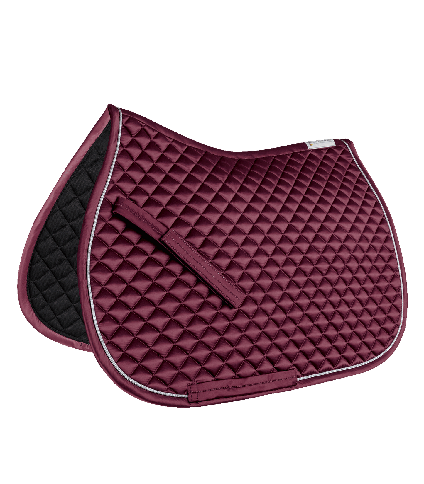 Waldhausen Saddle Pad Felix Glam, fløjl rød, Shetty 3