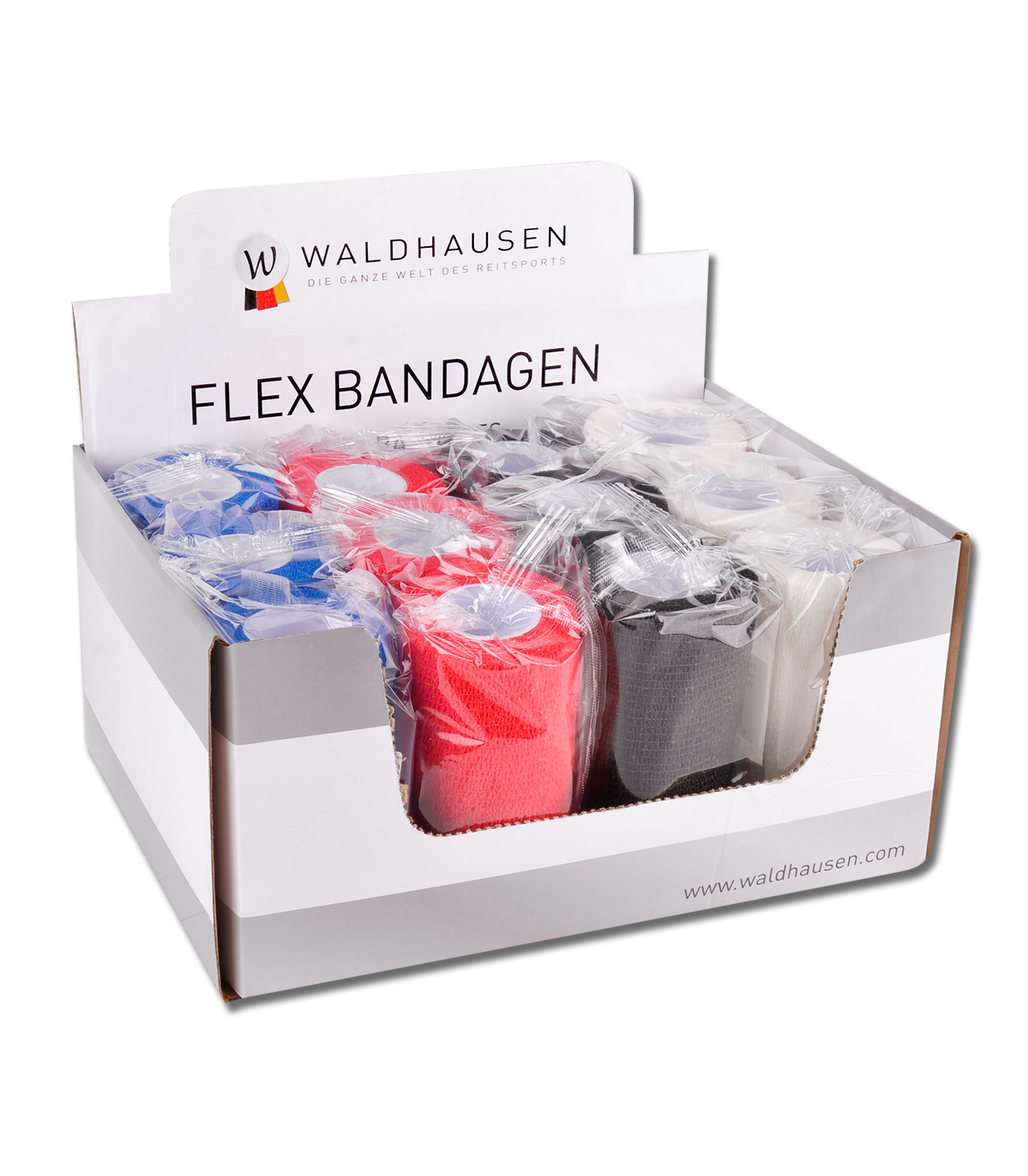 Waldhausen Flex Bandager Assorterede, 12 stk. inkl. display 1