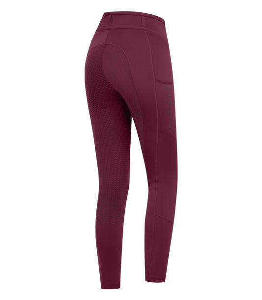 ELT Ella Glam Riding Leggings - Fløjl Rød 35