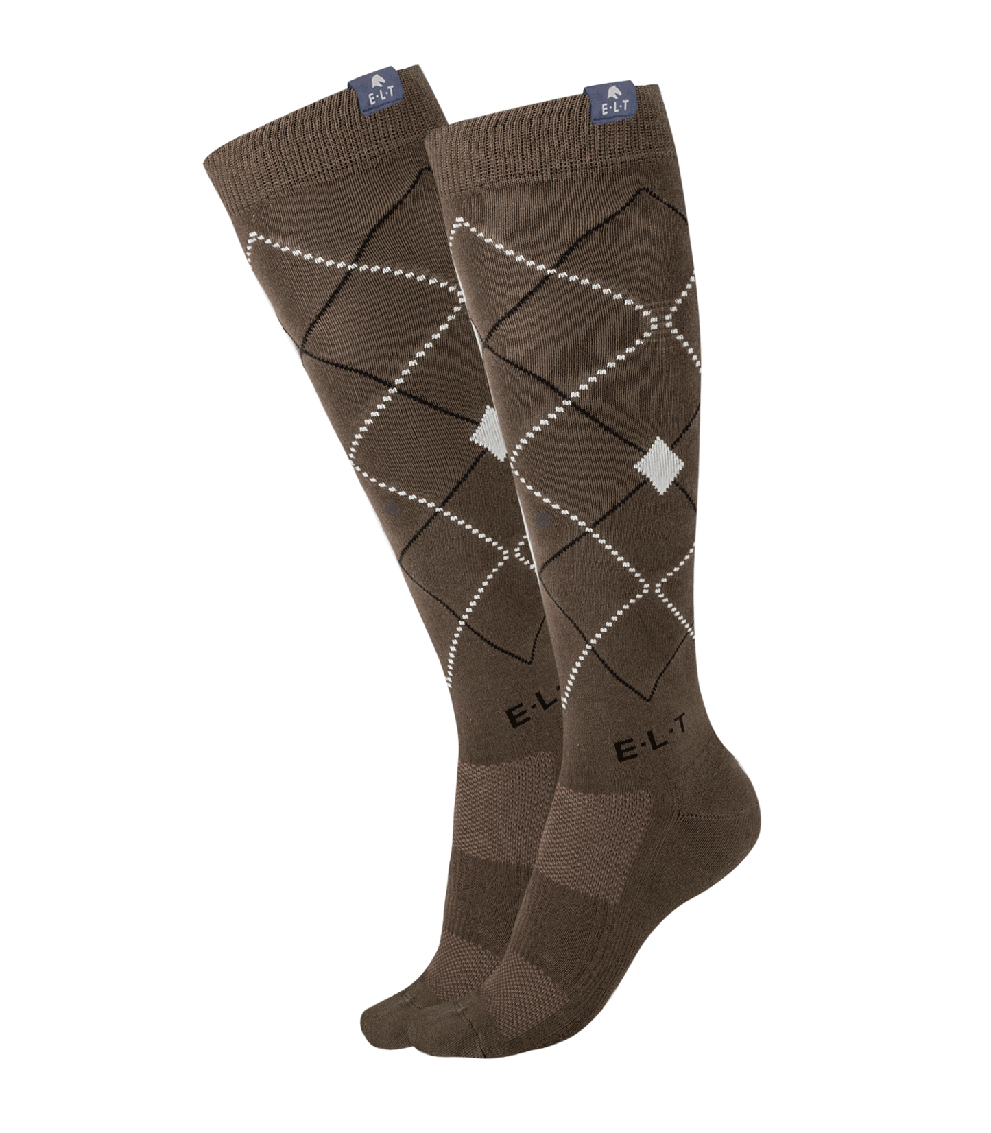 ELT Argyle Riding Socks - Grøn Brun 7