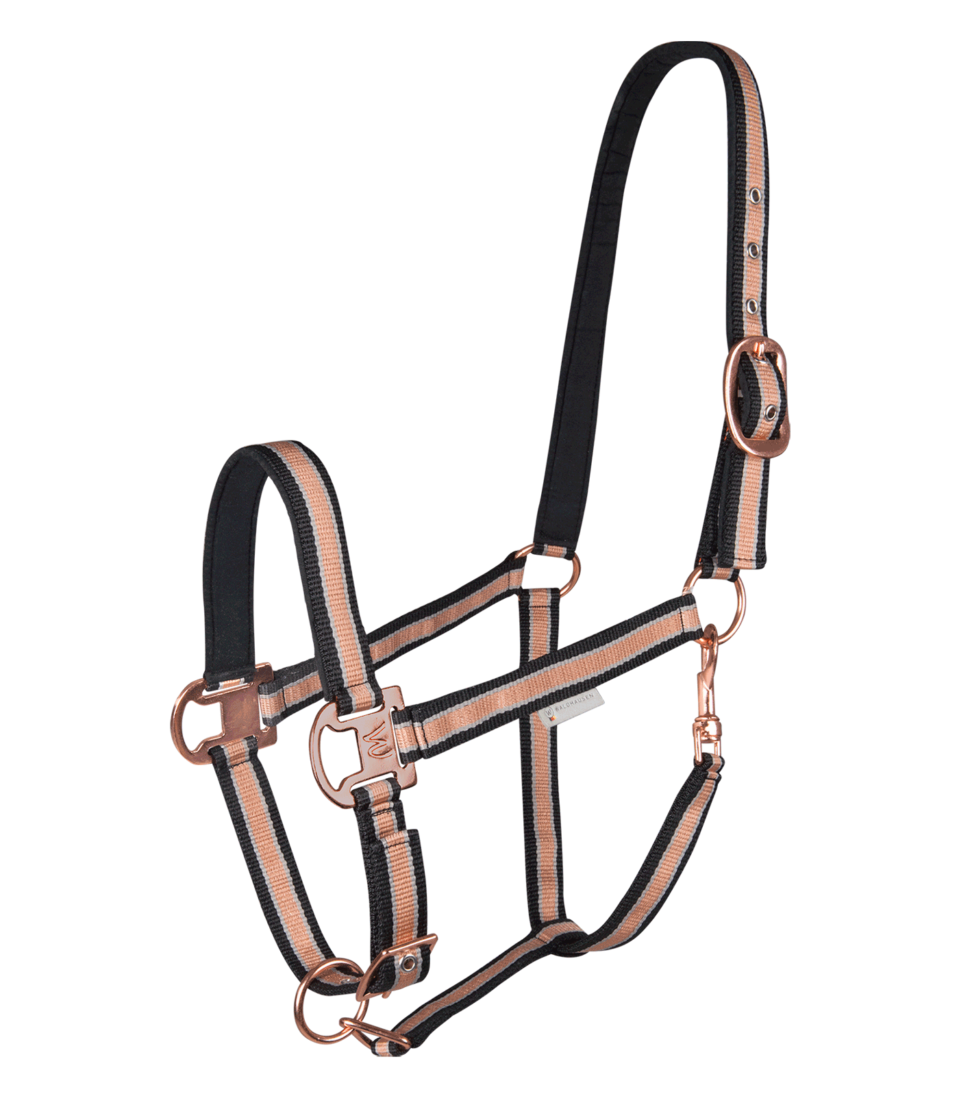 Waldhausen Shine Halter - Sort/Rosaguld 3
