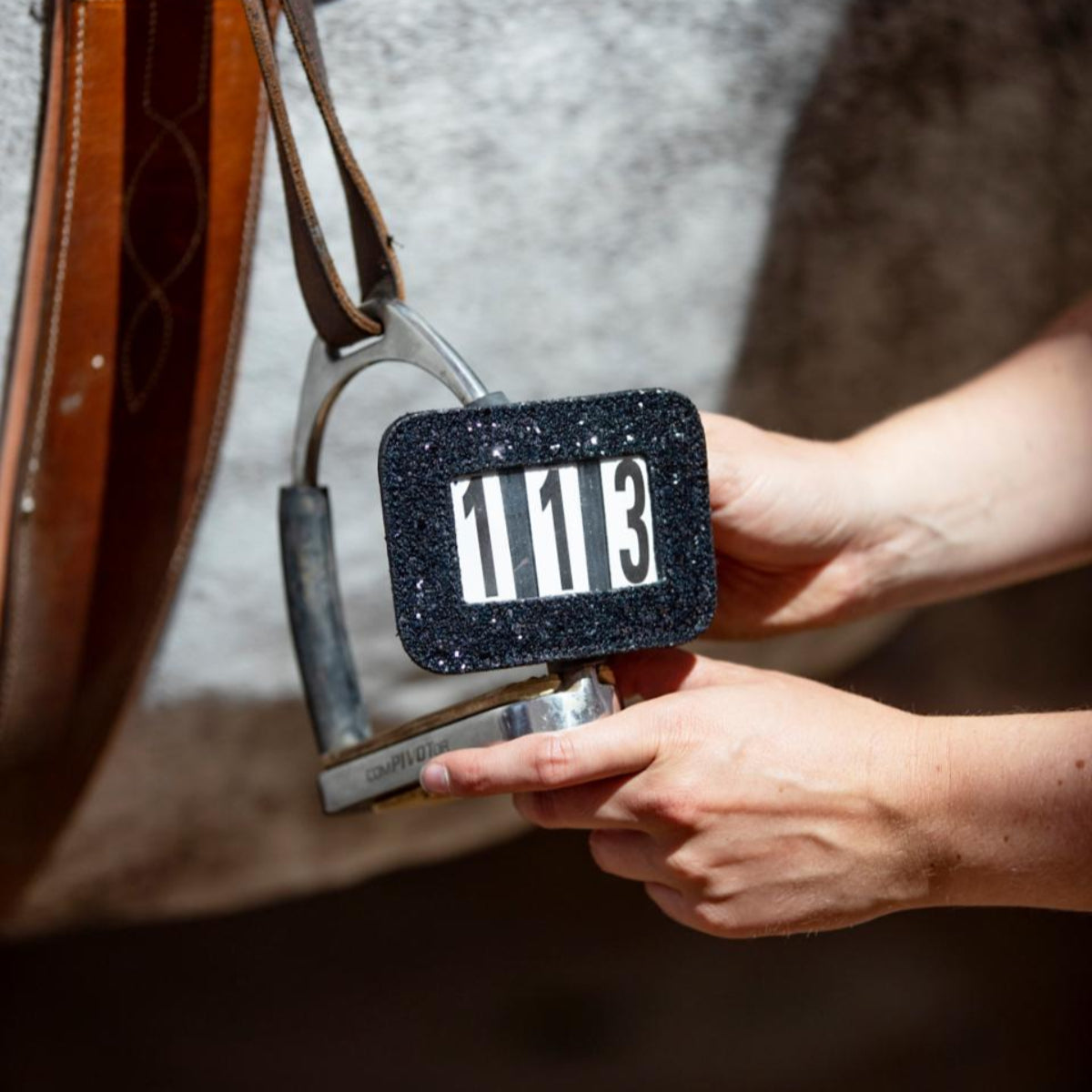 HorseGuard stævnenummer - Sort