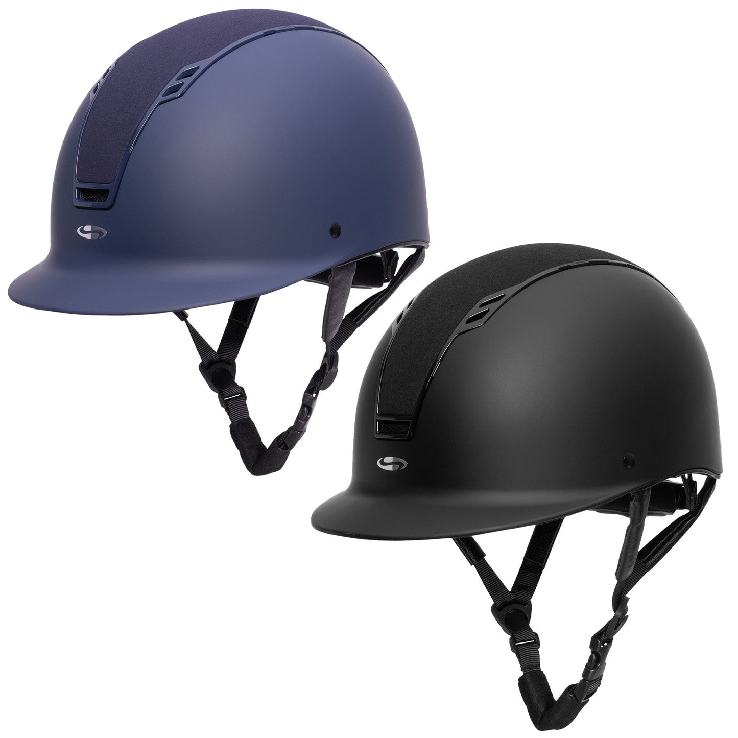 SWING SWING H22 Ridehjelm - Sort Måtte/Velour 28