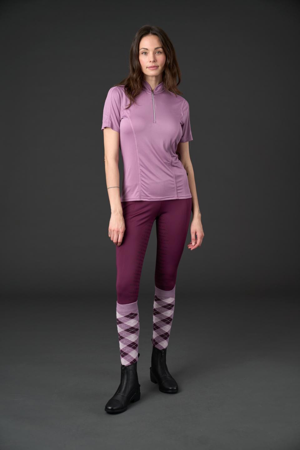 Equipage Awesome kortærmet ridebluse - Grape