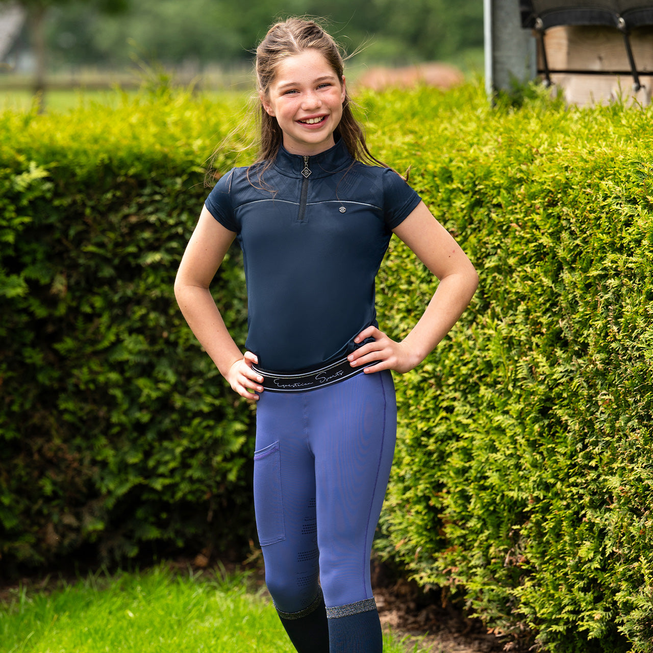 QHP Nyomi T-shirt børn - Navy