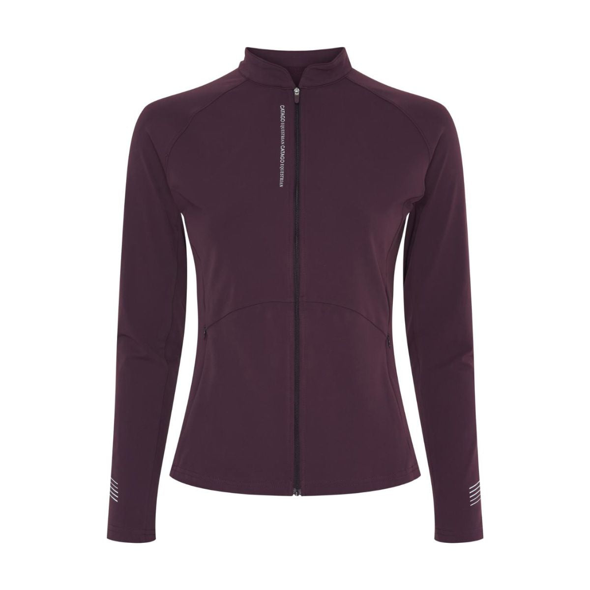 CATAGO Tabita zip cardigan - Plum Perfect