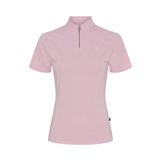 Equipage Hasty Half-zip kortærmet ridebluse - Rose