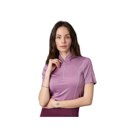 Equipage Awesome kortærmet ridebluse - Grape