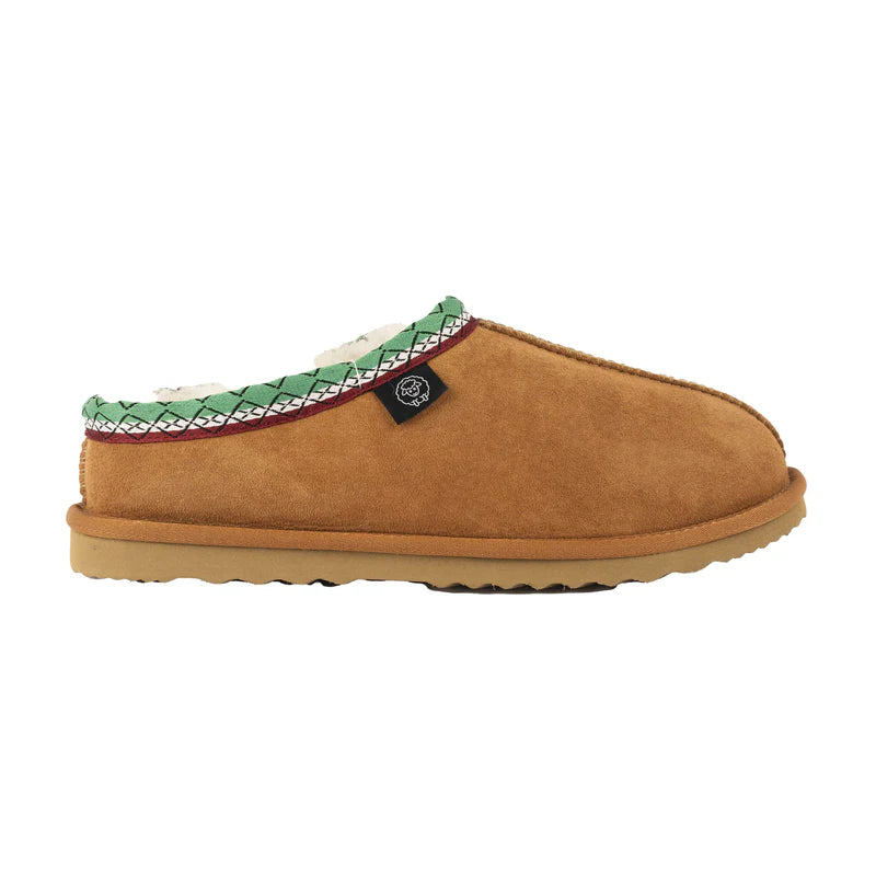 C2E LUCCA Unisex Sheep Leather Slippers