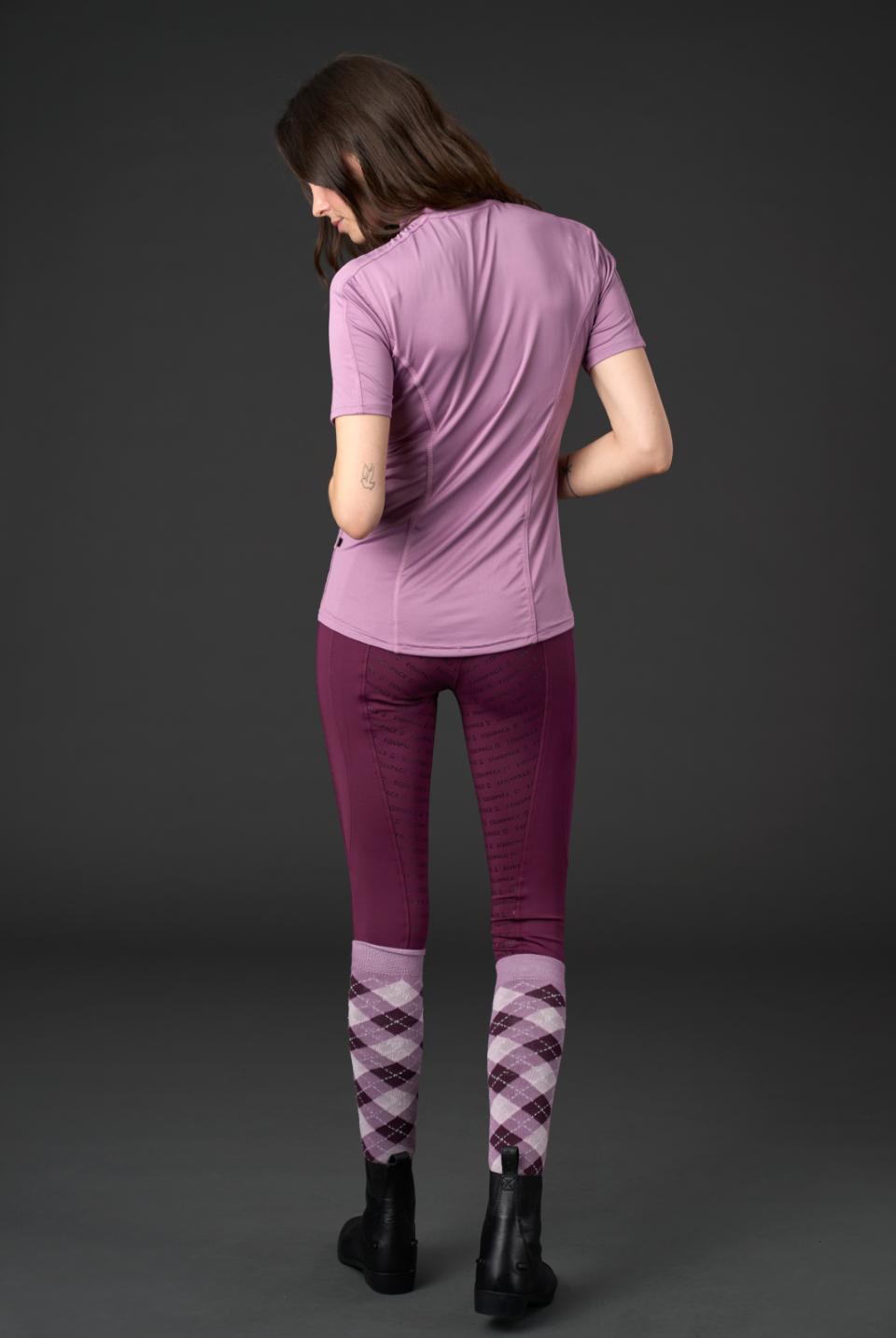 Equipage Awesome kortærmet ridebluse - Grape