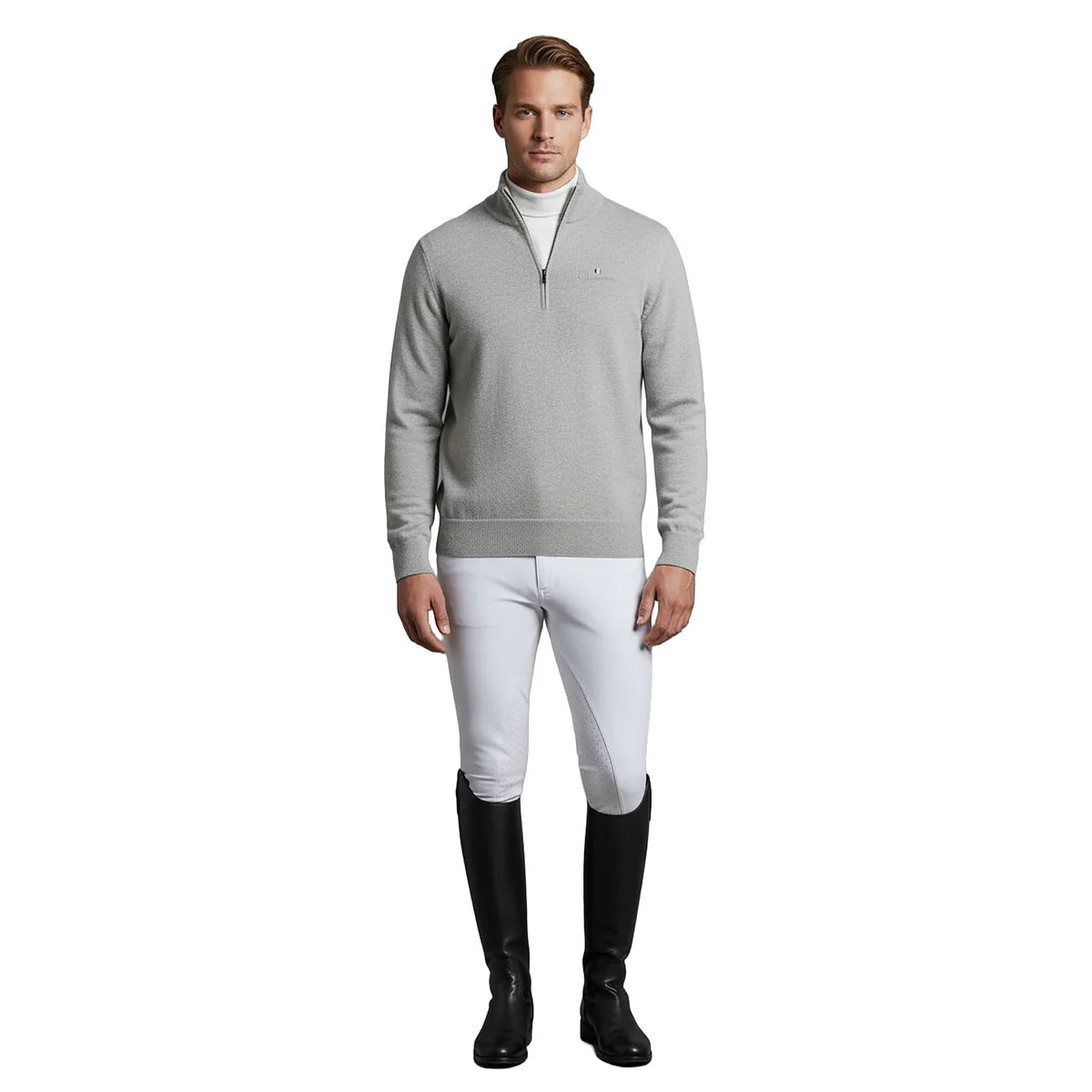 C2E LIVERMORE Longsleeved Zip Neck Pullover (flere farver)