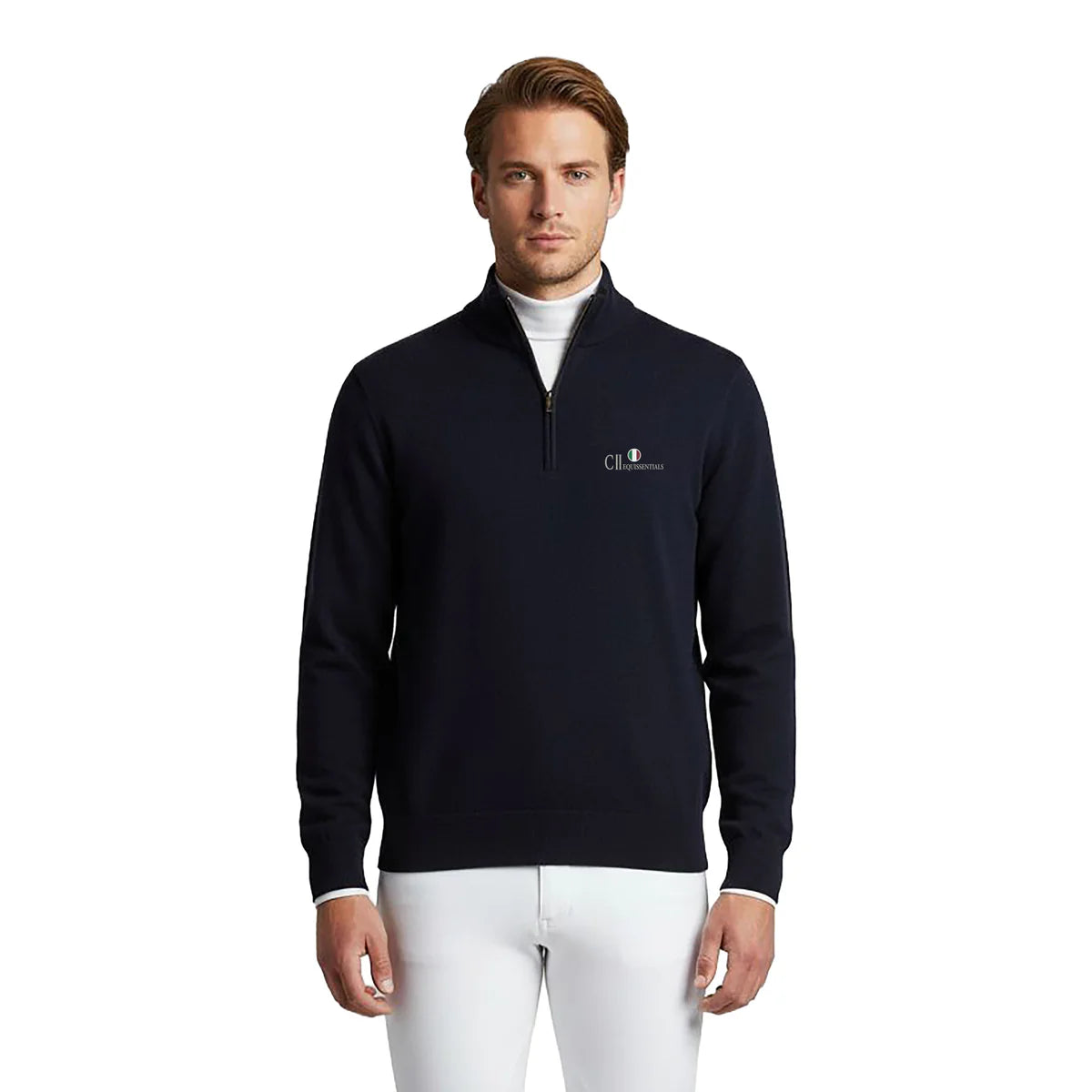 C2E LIVERMORE Longsleeved Zip Neck Pullover (flere farver)