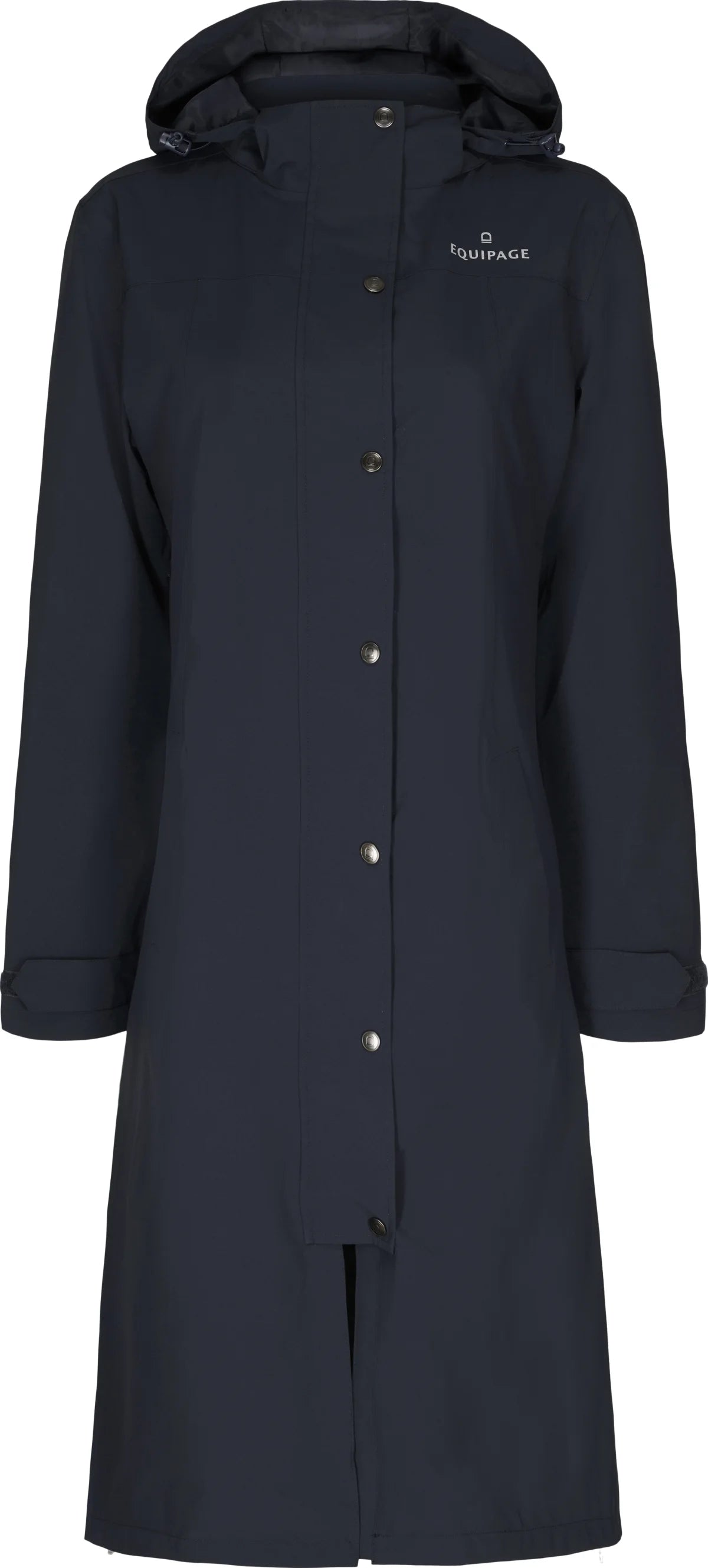 EQUIPAGE HEAVEN Lang regnfrakke. Navy