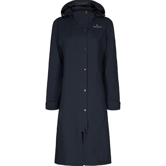 Equipage Heaven lang regnfrakke, navy 1