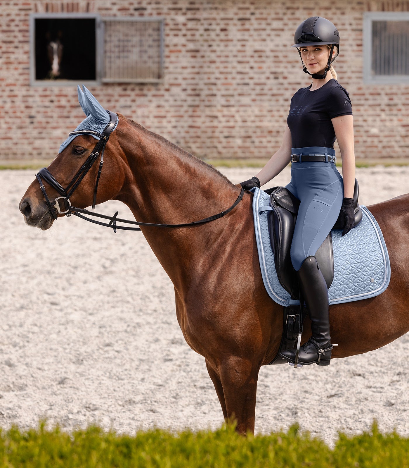 Waldhausen Saddle Pad Rom, pastel blå, AP 3