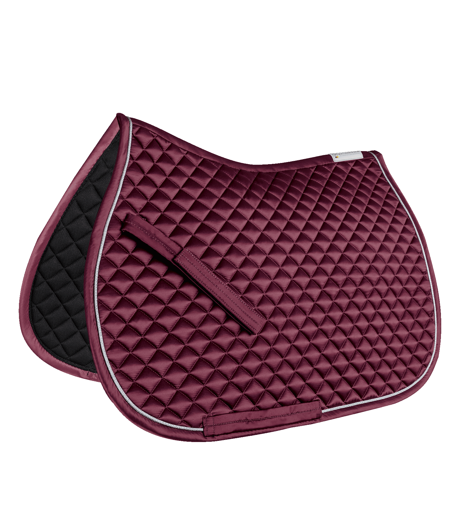 Waldhausen Saddle Pad Felix Glam, fløjl rød, Shetty 3