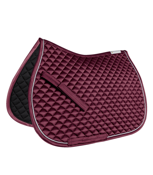 Waldhausen Saddle Pad Felix Glam, fløjl rød, Shetty 3