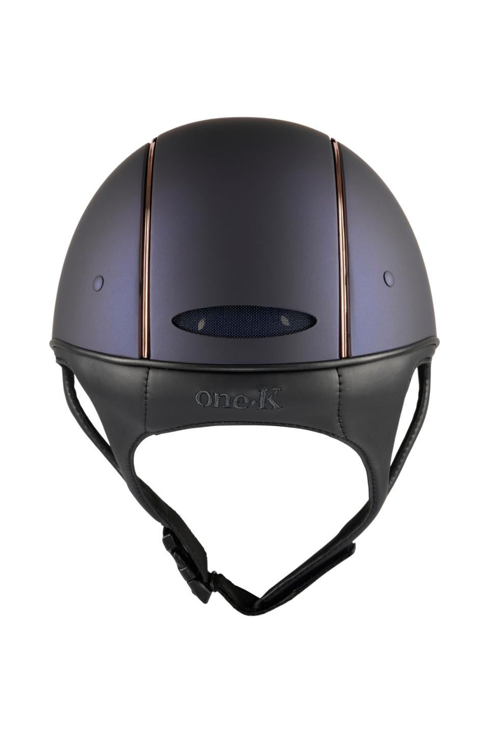 One K MIPS Defender-ridehjelm - mat top, rosegold pipe