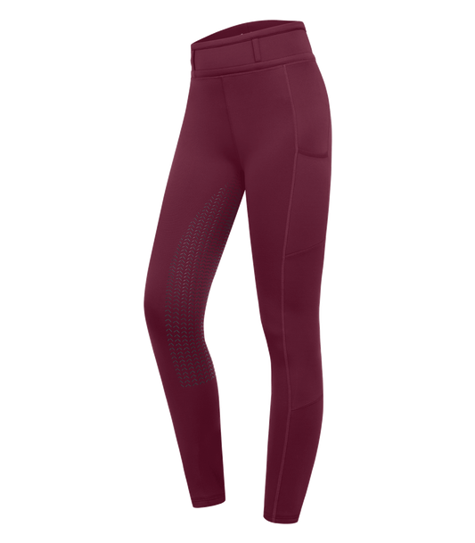 ELT Ella Glam Riding Leggings - Fløjl Rød 34