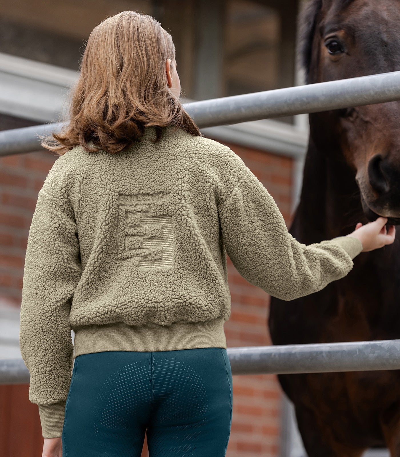 ELT Alba teddy fleece jakke, teenagere - Beige Grå 14