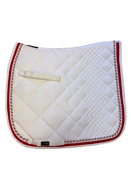 CATAGO Diamond dressurunderlag - hvid/rød