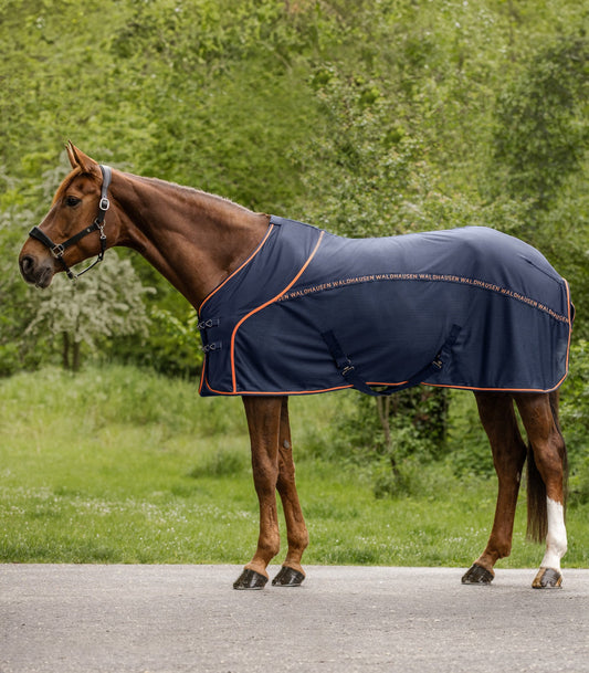 Waldhausen Cooler Fly-Summer Rug - Natt Blå/Orange 13