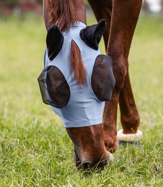 Waldhausen Puck fly mask - Pastel Blå 10
