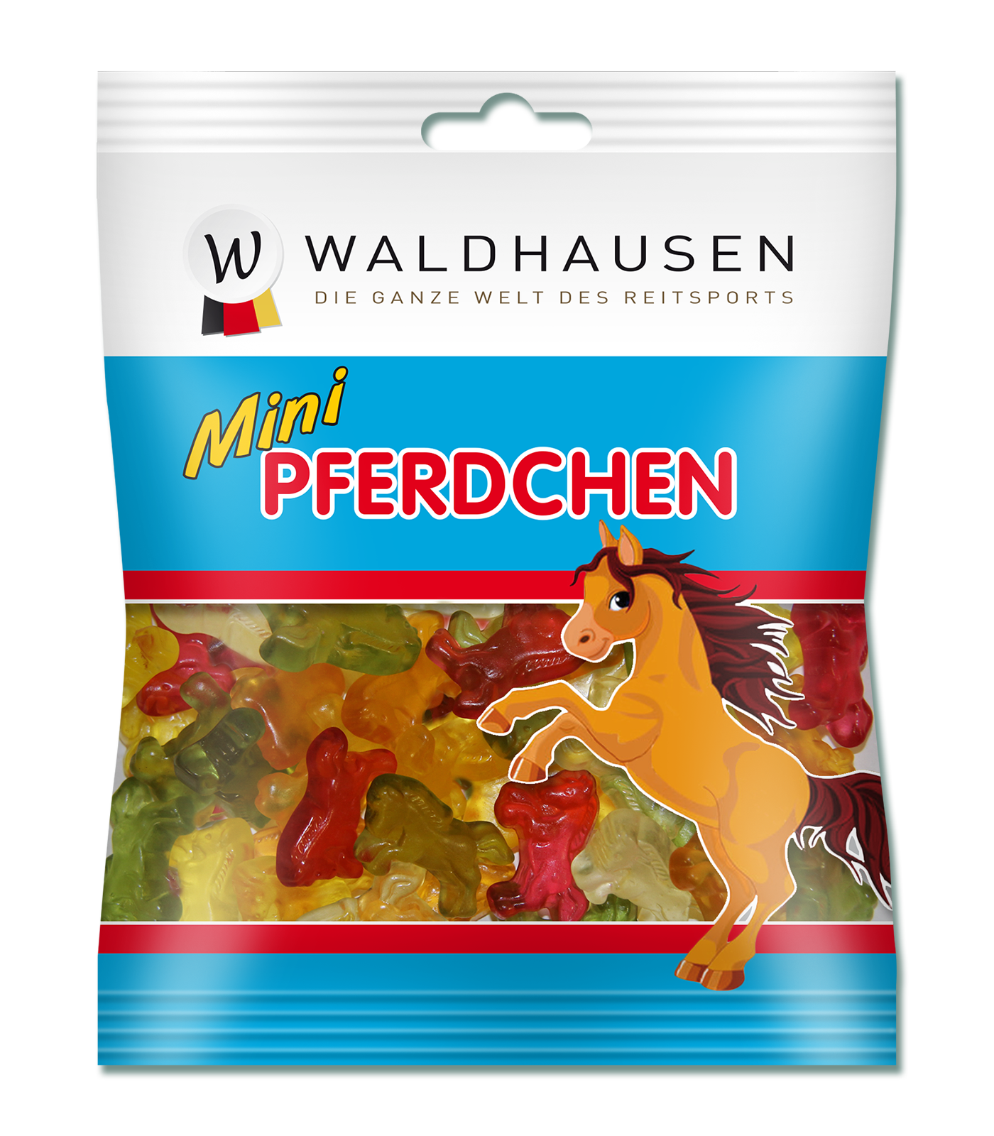 Waldhausen Mini hest frugt gummier, 100 g 1