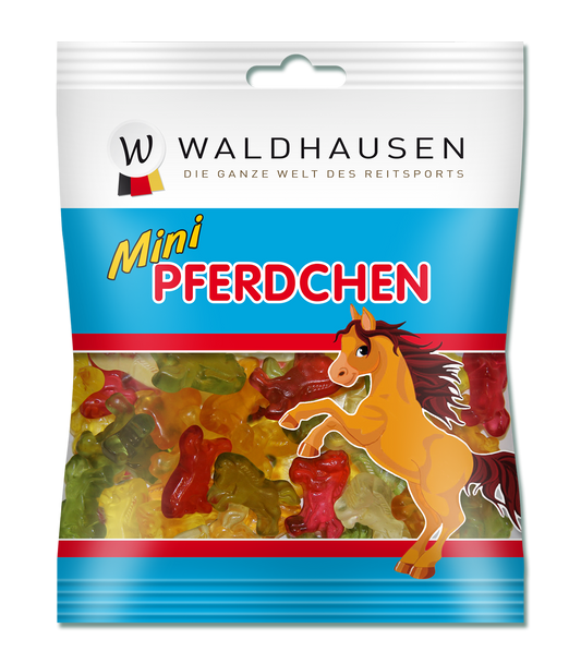 Waldhausen Mini hest frugt gummier, 100 g 1
