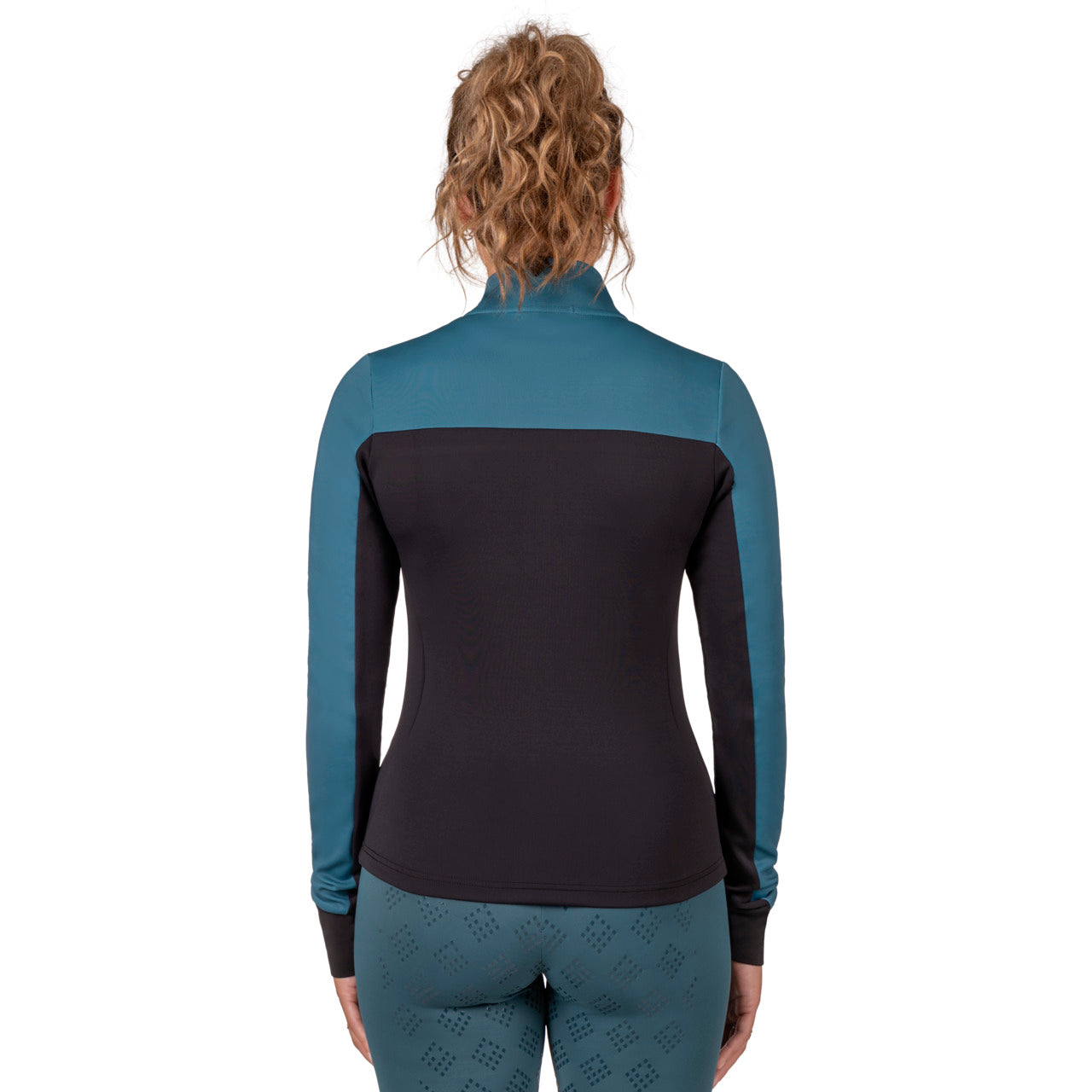 QHP Micah trøje m. lynlås - Ocean Blue