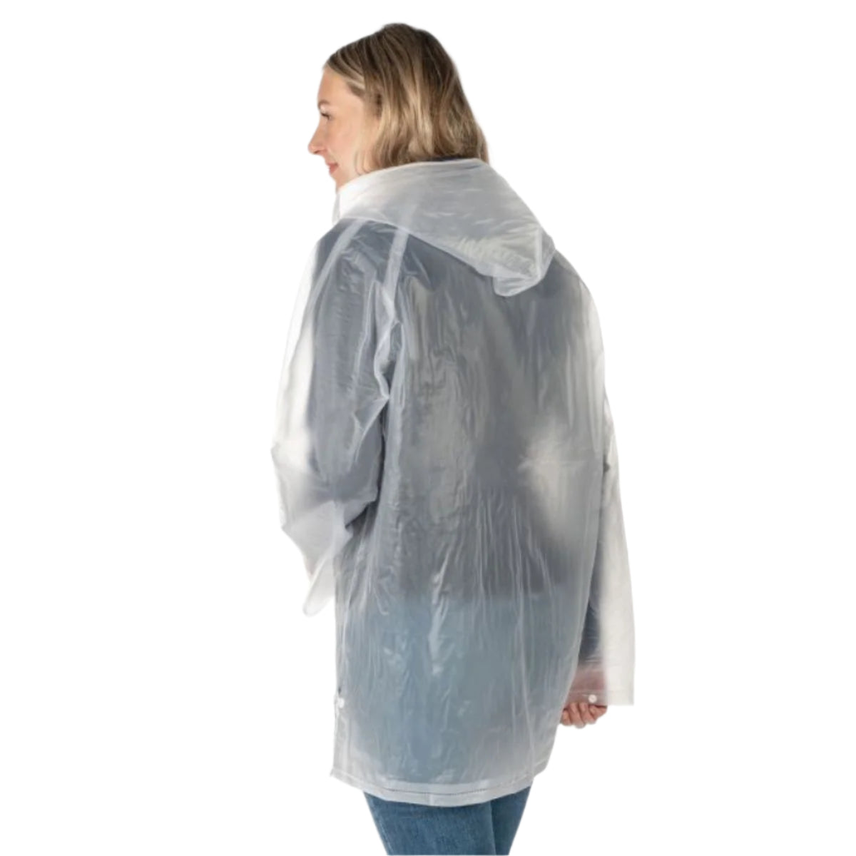 HKM regnjakke, transparent, Junior