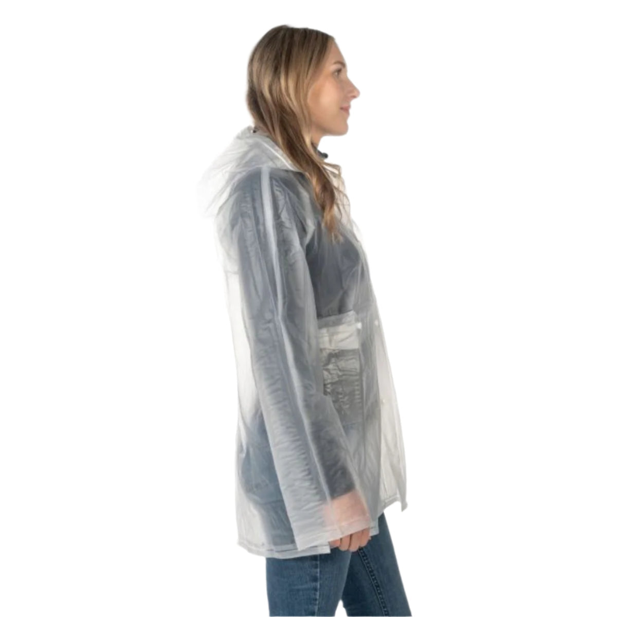 HKM regnjakke, transparent, Junior