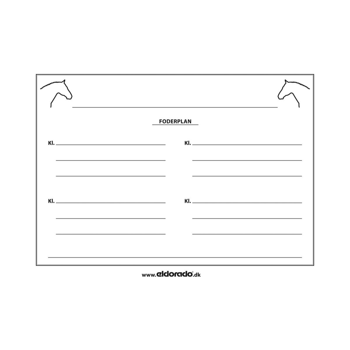 HorseGuard Fodertavle