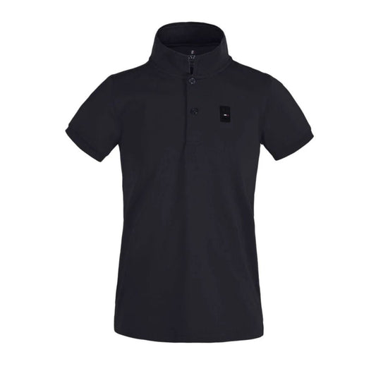 Kingsland Ales Tec Pique junior polotrøje - Navy. Str 122/128