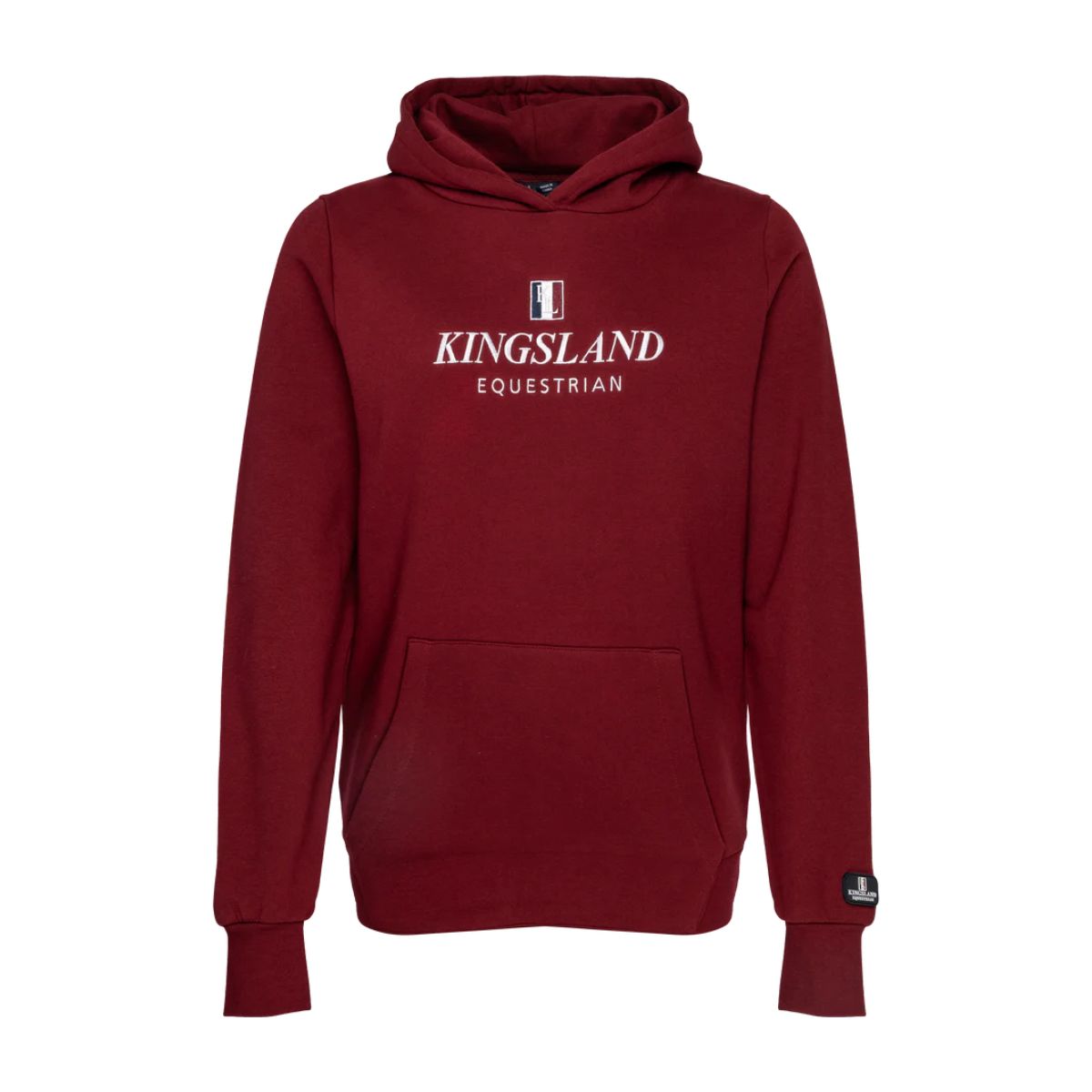 Kingsland Classic Junior Hoodie, burgundy Str. XXXS