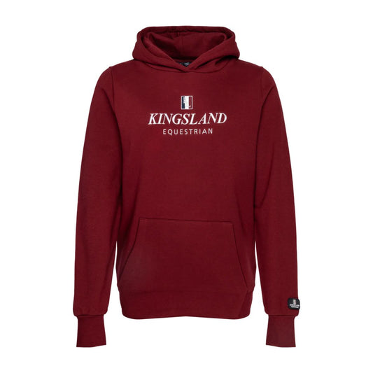 Kingsland Classic Junior Hoodie, burgundy Str. XXXS