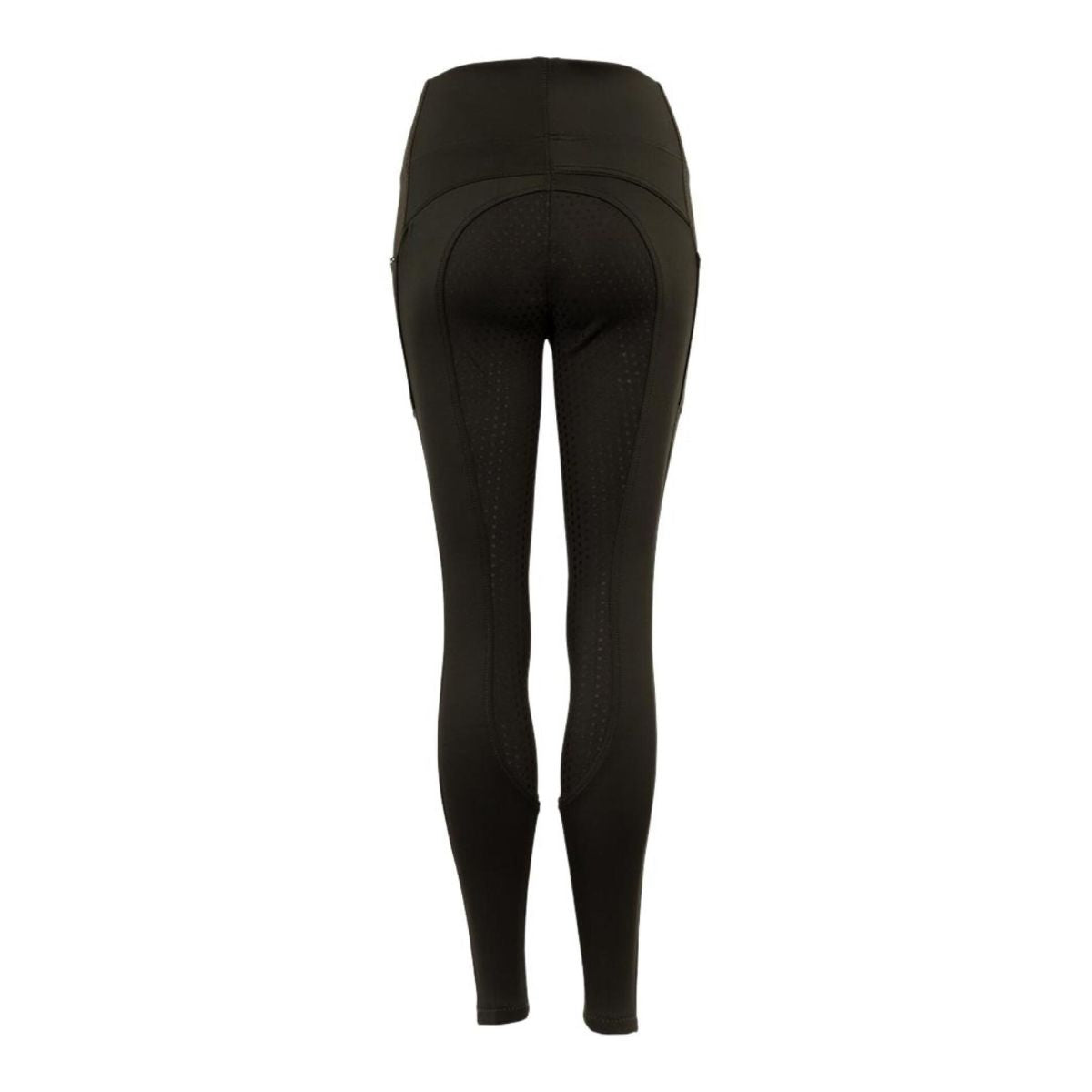 Premiere Bellflower junior silikone ridetights, army grøn. Str 164