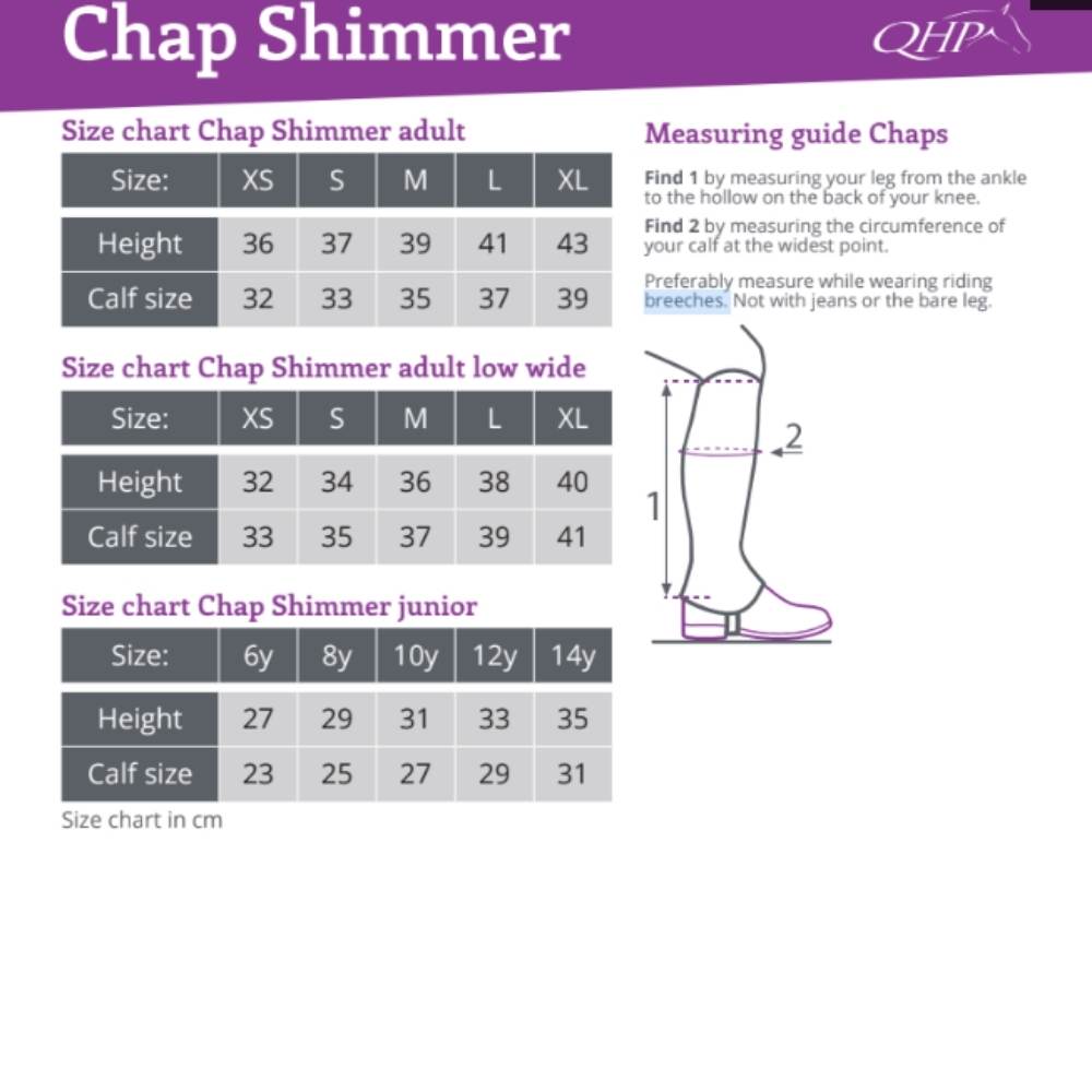 QHP Shimmer leggings, Low/wide 4