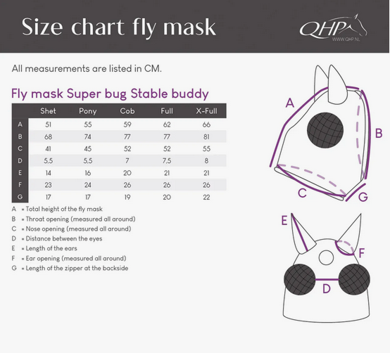 QHP Super Bug Fluemaske m. Gravhundemotiv