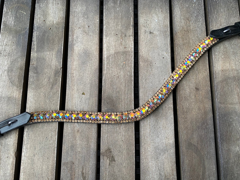 PH deluxe pandebånd diamond 3 rows golden rainbow