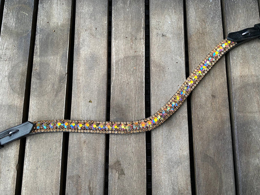 PH deluxe pandebånd diamond 3 rows golden rainbow