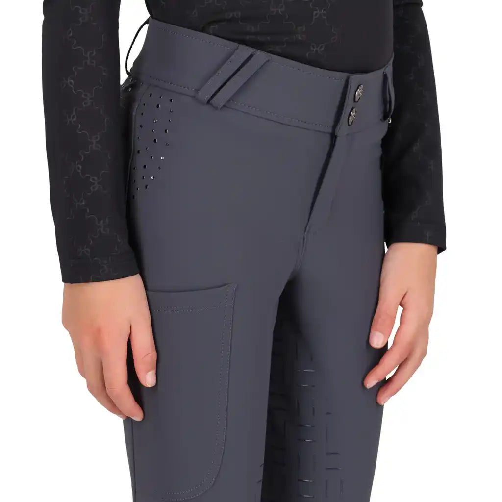 QHP Livora Full Grip Junior Ridebukser