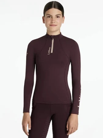 LeMieux Young Rider Base Layer, Damson